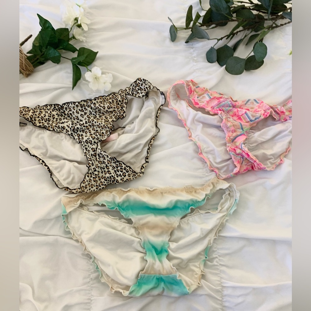 Victoria Secret Ruched Bikini Bottom Bundle